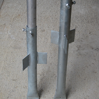 stålfundament for stolpe i løsmasser, laget av engstrøm mekaniske